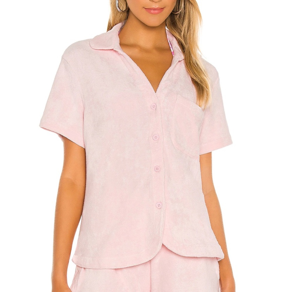 NWOT Frankies Bikinies Coco Terry Top